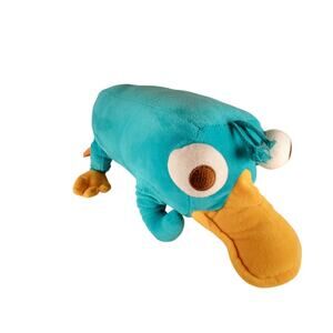 Disney Parks Perry the Platypus Plush 15" Phineas and Ferb Stuffed Animal Toy